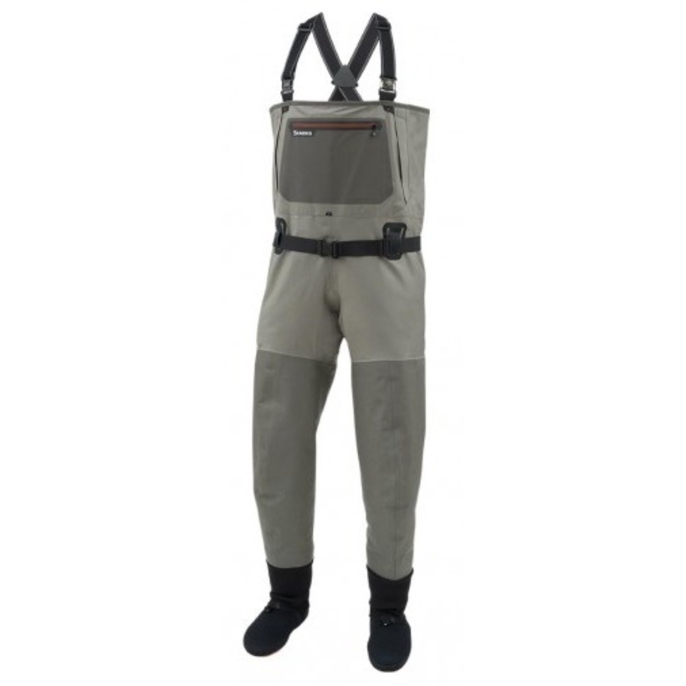 Simms G3 Guide Gore-Tex Stockingfoot Fishing Waders Tan Mens Size L 14-15 Shoe